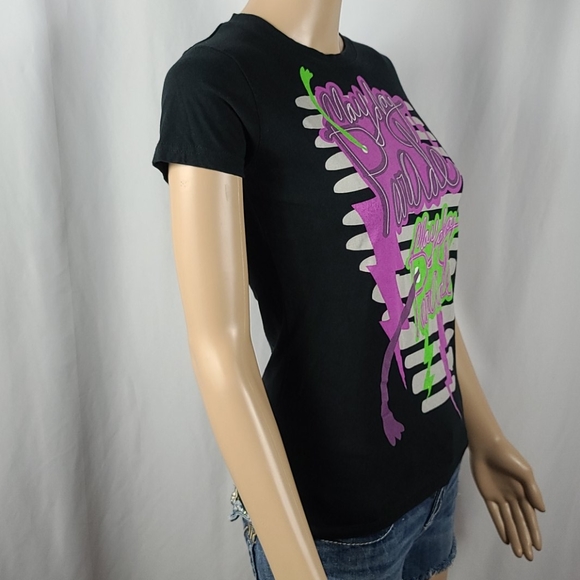 Mayday Parade Graphic Band Tee Purple Green - Picture 2 of 7